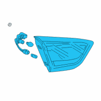 OEM 2019 Chevrolet Cruze Back Up Lamp Assembly Diagram - 42641835