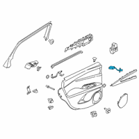 OEM 2016 Lincoln MKX Puddle Lamp Diagram - GA1Z-13776-C