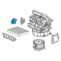 OEM 2020 Honda Clarity Motor Assembly, F/R Diagram - 79350-TRV-A41