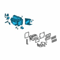 OEM Honda Accord Heater Unit Diagram - 79100-S84-A01