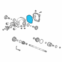 OEM 2015 Cadillac ATS Differential Cover Gasket Diagram - 22772331