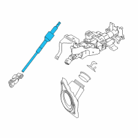 OEM 2008 Infiniti EX35 Shaft-Lower Diagram - 48822-1BA1B