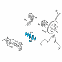 OEM 2018 Kia Optima Pad Kit-Front Disc Brake Diagram - 58101D4A20