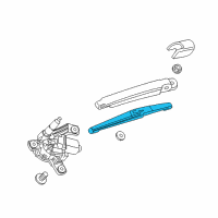 OEM 2018 Chevrolet Cruze Rear Blade Diagram - 13464219