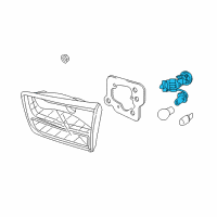 OEM 2017 Kia Sedona Rear Combination Holder & Wiring, Inside Diagram - 92490A9000