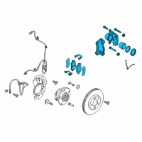 OEM 2020 Hyundai Ioniq Brake Assembly-Front, LH Diagram - 58110-G2000