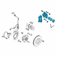 OEM 2022 Hyundai Ioniq CALIPER Kit-Front Brake, RH Diagram - 58190-G2A00