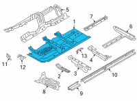 OEM BMW 430i xDrive FLOOR PANEL LEFT Diagram - 41-00-9-879-503