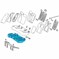 OEM 2020 Toyota Camry Seat Cushion Pad Diagram - 71503-06340