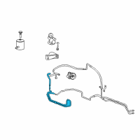 OEM 2005 Hyundai XG350 Tube Assembly-Oil Cooler Diagram - 57550-39501