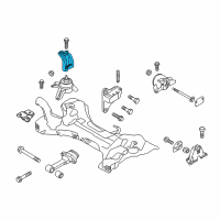 OEM 2012 Hyundai Sonata Support Engine Mounting Bracket Diagram - 21825-4R100