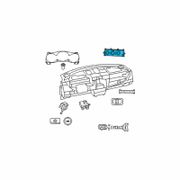 OEM 2012 Chrysler 200 Air Conditioner And Heater Control Diagram - 55111886AI