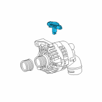 OEM 2005 BMW X3 Voltage Regulator Diagram - 12-31-7-546-283