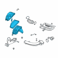 OEM 2022 Cadillac XT4 Air Cleaner Assembly Diagram - 84383477