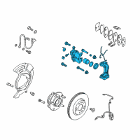 OEM 2020 Hyundai Elantra CALIPER Kit-Front Brake, LH Diagram - 58180-F2A50