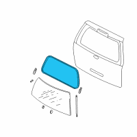 OEM 2003 Ford Expedition Weatherstrip Diagram - 2L1Z-7842084-CA