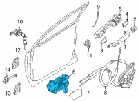 OEM Nissan Rogue Handle Assy-Door Inside, Lh Diagram - 80671-6RA0A