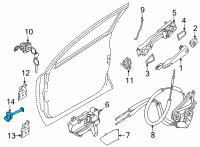 OEM Nissan Rogue Link Assembly-Check, Front Door LH Diagram - 80431-6RA0A