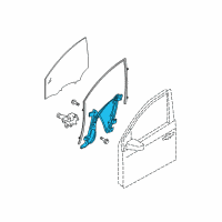OEM Nissan Sentra Regulator Assy-Door Window, LH Diagram - 80721-ET000