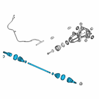 OEM 2017 Lincoln MKC Axle Assembly Diagram - EJ7Z-4K138-E