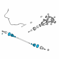 OEM 2014 Ford Escape Boot Kit Diagram - CV6Z-3A331-D