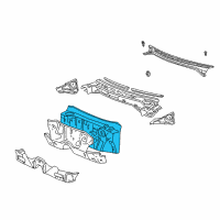 OEM 1999 Toyota Corolla Insulator Assy, Dash Panel Diagram - 55210-02020