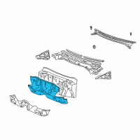 OEM 2002 Toyota Corolla Panel Sub-Assembly, Dash Diagram - 55101-02130