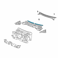 OEM 2002 Toyota Corolla Weatherstrip Diagram - 55877-12080