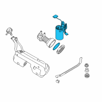 OEM 2005 BMW Z4 Fuel Pump Level Sensor Repair Kit Diagram - 16-14-6-768-685