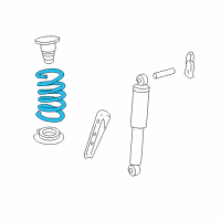 OEM Buick Enclave Coil Spring Diagram - 15835458