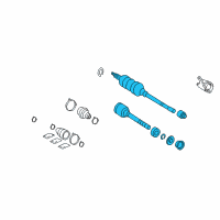 OEM Toyota Avalon Axle Assembly Diagram - 43410-07071