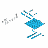 OEM 2019 Lincoln Continental Front Floor Pan Diagram - G3GZ-5411135-B