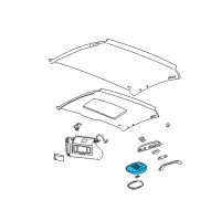 OEM 2002 Buick Century Lamp, Dome Diagram - 10280156