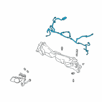 OEM 2002 Pontiac Aztek Harness Asm-Fwd Lamp Wiring *Marked Print Diagram - 10313835