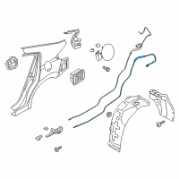 OEM Hyundai Catch & Cable Assembly-Fuel Filler Diagram - 81590-F2000