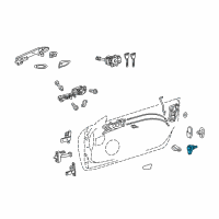 OEM Lexus RX350 Switch, Courtesy Lamp Diagram - 84231-0E080