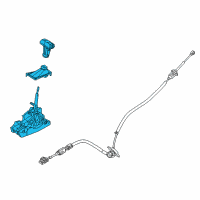 OEM Ford Gear Shift Assembly Diagram - AG1Z-7210-CF