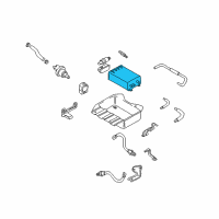 OEM 2007 Hyundai Tiburon CANISTER Assembly Diagram - 31420-2C700