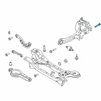 OEM 2012 Ford Focus Knuckle Rear Bolt Diagram - -W716336-S442