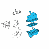 OEM 2013 Toyota Corolla Air Cleaner Assembly Diagram - 17700-22221