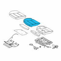 OEM BMW 550i xDrive Foam Part, Sports Seat Diagram - 52-10-9-171-932