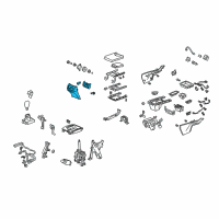 OEM Acura Garnish Assembly, Rear Console (Light Jewel Gray) Diagram - 83406-SZN-A51ZB