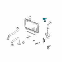 OEM Acura Bracket, Passenger Side Radiator Mounting (Upper) Diagram - 74171-TK4-A00