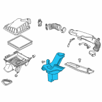 OEM Chevrolet Inlet Duct Diagram - 23114879