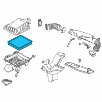 OEM Chevrolet Malibu Air Filter Diagram - 20972654