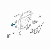 OEM 2007 Cadillac STS Door Check Diagram - 25713989