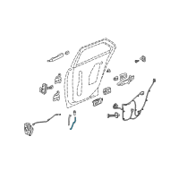 OEM Cadillac STS Lock Rod Diagram - 25737316