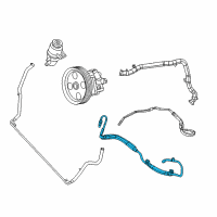 OEM 2015 Chrysler Town & Country Hose-Power Steering Pressure Diagram - 5006617AH