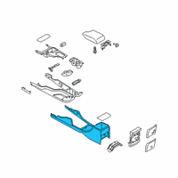 OEM Ford Ranger Console Panel Diagram - KB3Z-21045A36-AA