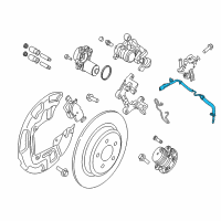 OEM Lincoln MKZ Rear Speed Sensor Diagram - K2GZ-2C190-E